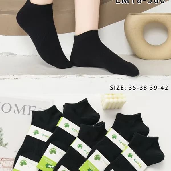 Skarpetki damskie niskie czarne COSASAS rozmiar 35-42