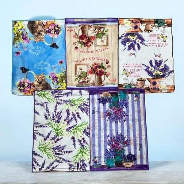 Ścierki z Mikrofibry 40/60 z motywami kwiatowymi