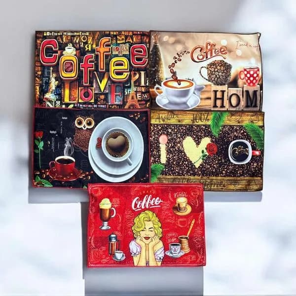 Ścierki z Mikrofibry 40x60 cm Coffee Love 5 szt