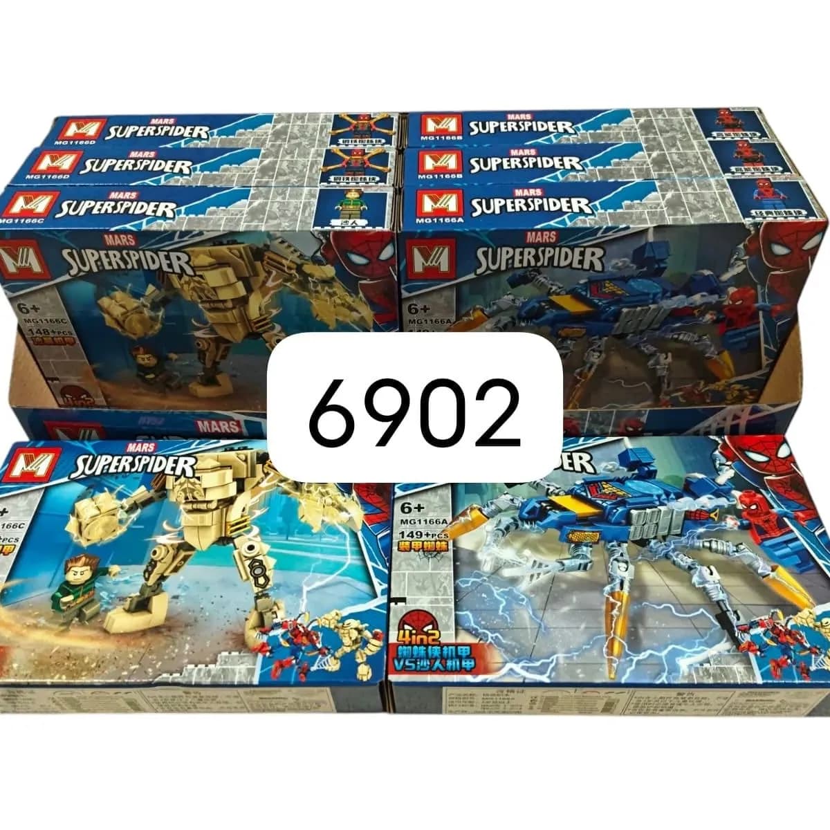 Klocki Spiderman Mars Superspider Zestaw Mechy 8 szt.