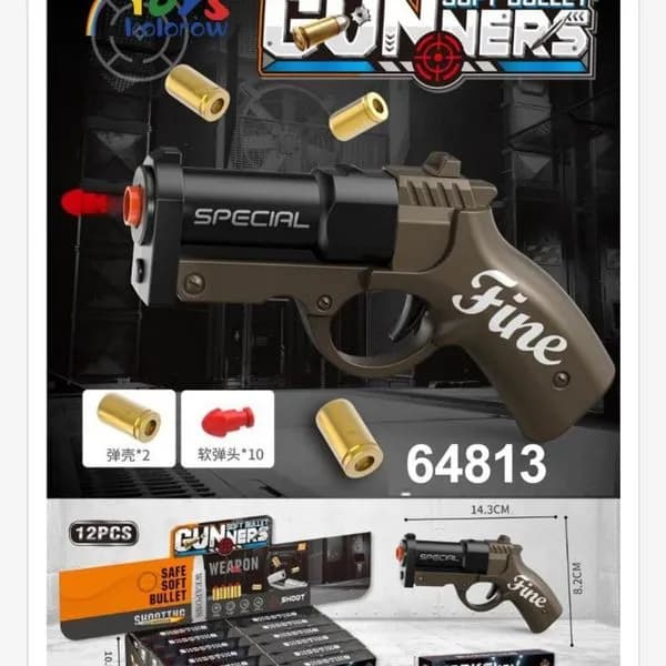 Zabawki Pistolety Gun Soft Bullet