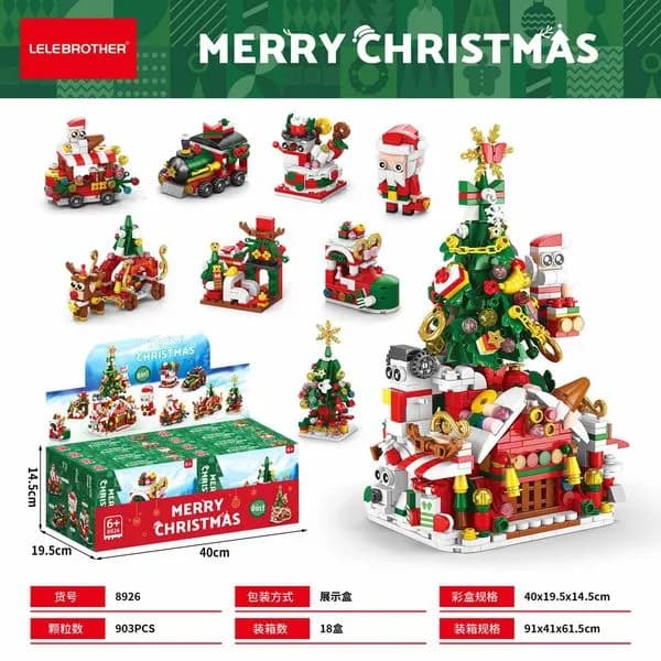 Klocki LEGO Lelebrother Merry Christmas 903PCS 40x19x14cm