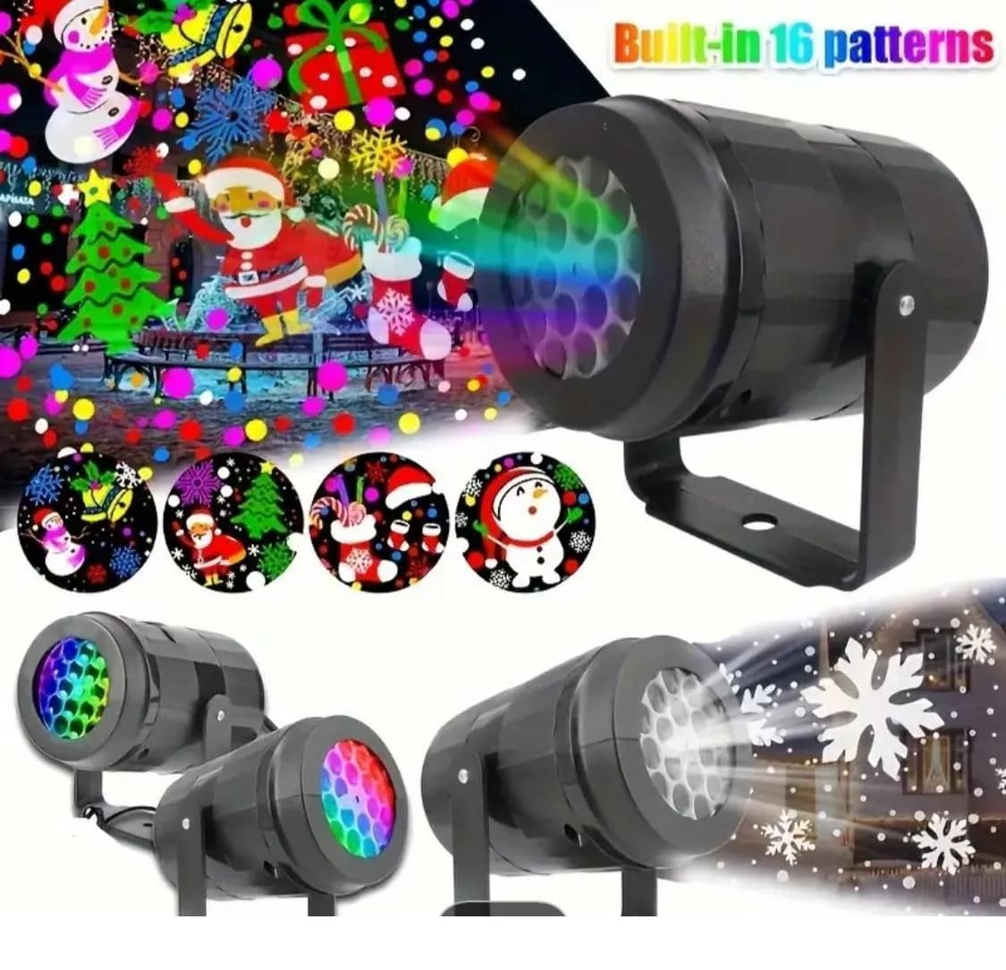 Lampki LED Projektor Built-in 16 Patterns