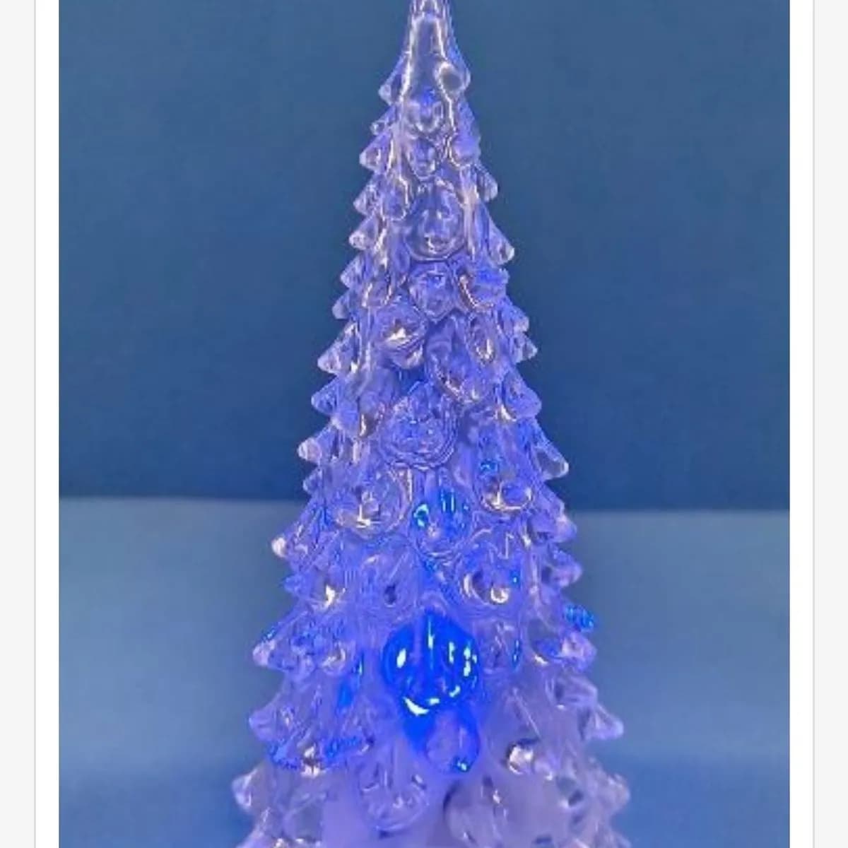 Lampki LED 3x10cm choinka niebieska