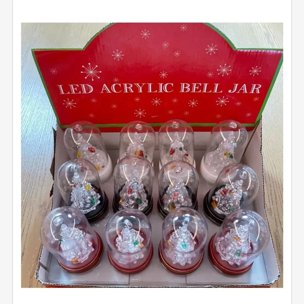 Lampki LED Acrylic Bell Jar 6x11cm