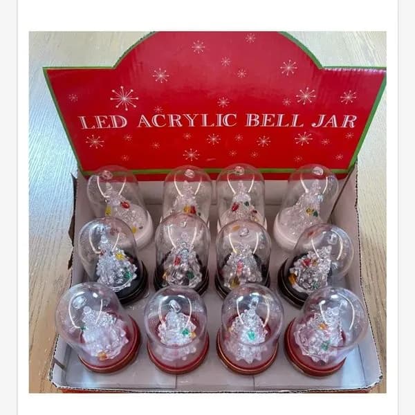 Lampki LED Acrylic Bell Jar 6x11cm