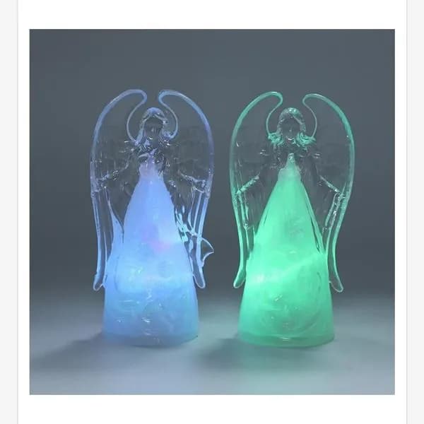 Lampki LED Anioły 13cm niebieska i zielona