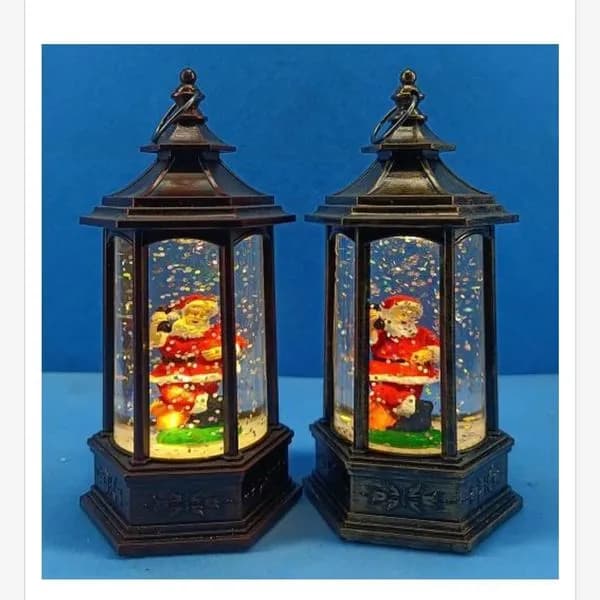 Lampki świąteczne LED z Mikołajem w śniegu 81025-453