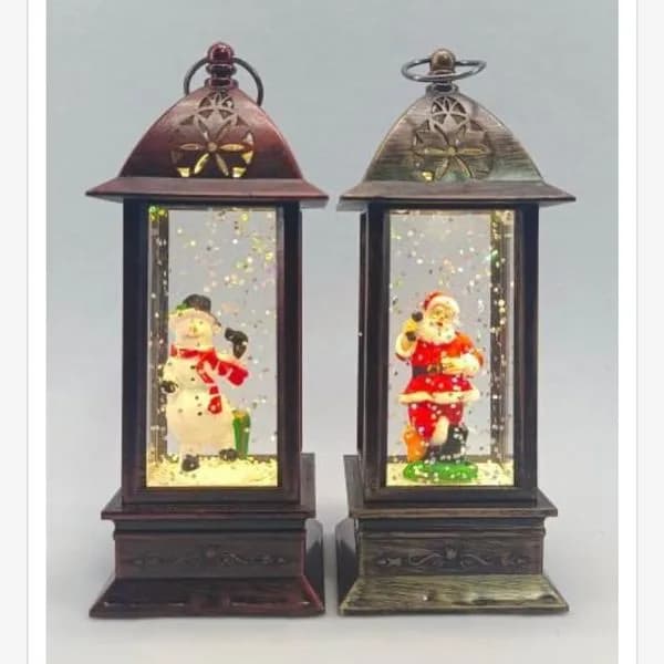 Lampki świąteczne LED z bałwankiem i Mikołajem 81025-458