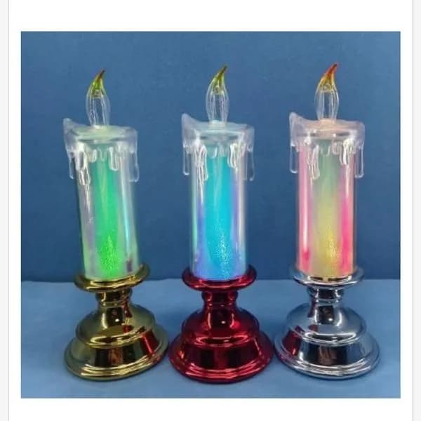 Świeca LED dekoracyjna 21.6CM z podstawką