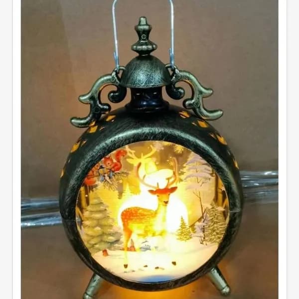 Lampka Świąteczna z Reniferem 8.5x12cm