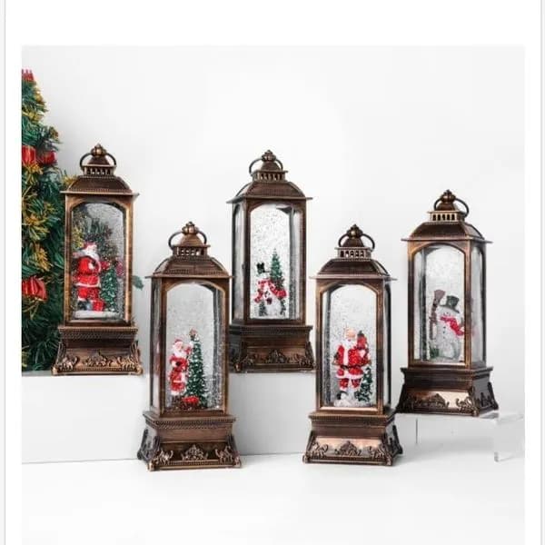 Lampki Świąteczne Śniegowe 10.5x29.5cm