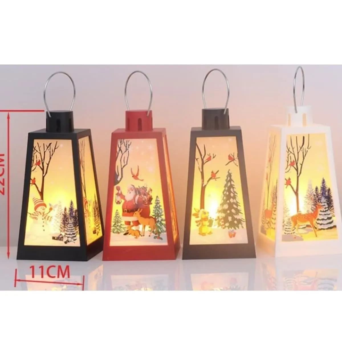 Lampki Świąteczne Lampiony 11x22cm