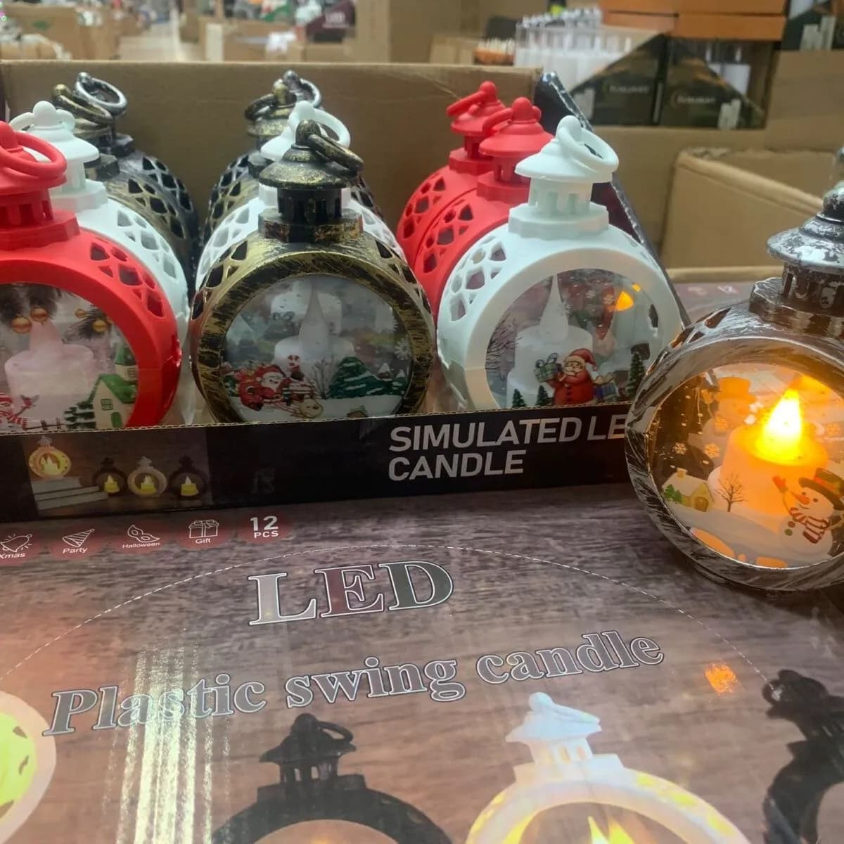 Lampka LED Świąteczna Symulowana Świeca Plastikowa 81025-500