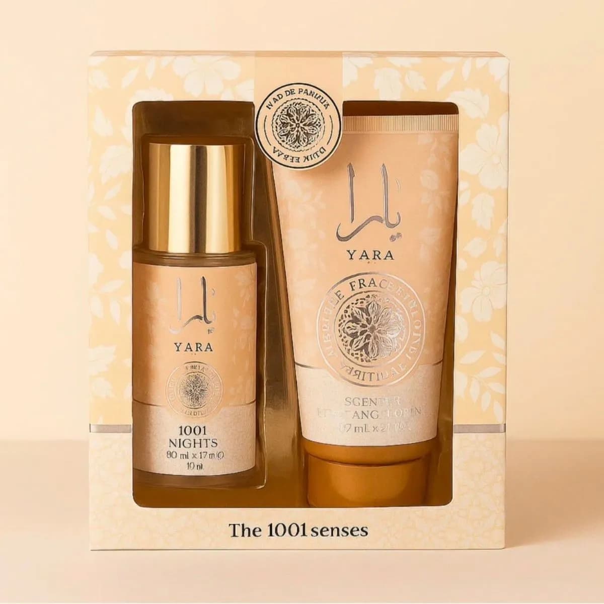 Zestaw Prezent Yara Parfum de Peau 1001 Nocy 80ml + 75ml