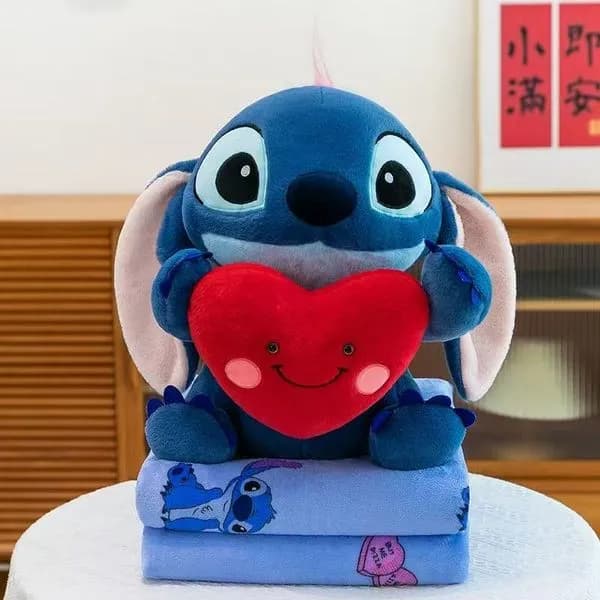 Maskotka Stitch z Kocyk i Czerwone Serce