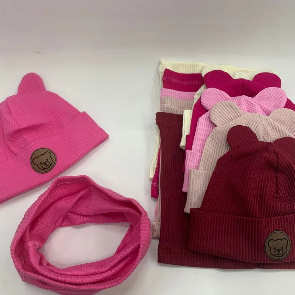 Zestaw Komplet Czapki Komin dla Dzieci