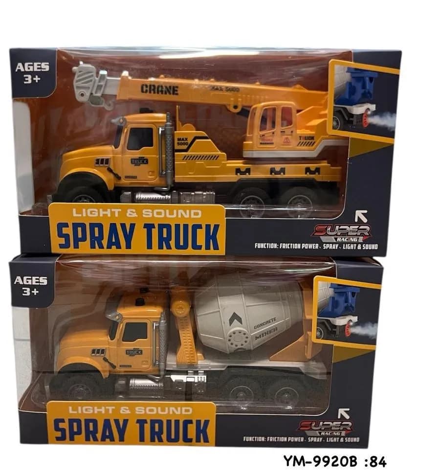 Zabawki Spray Truck Vehicle Music