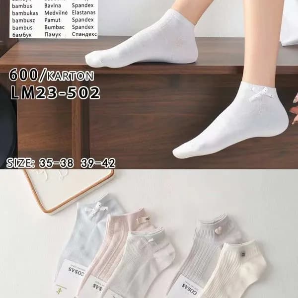 Skarpetki damskie COSASAS 60% bawełna, rozmiar 35-42