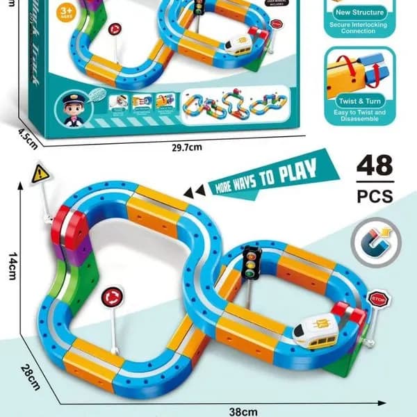 Zabawki Building Blocki Track 48PCS