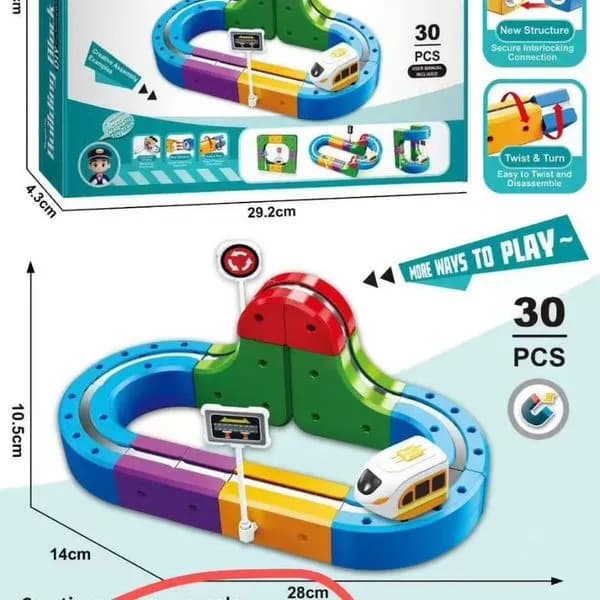 Zabawki Building Blocki Track 30PCS