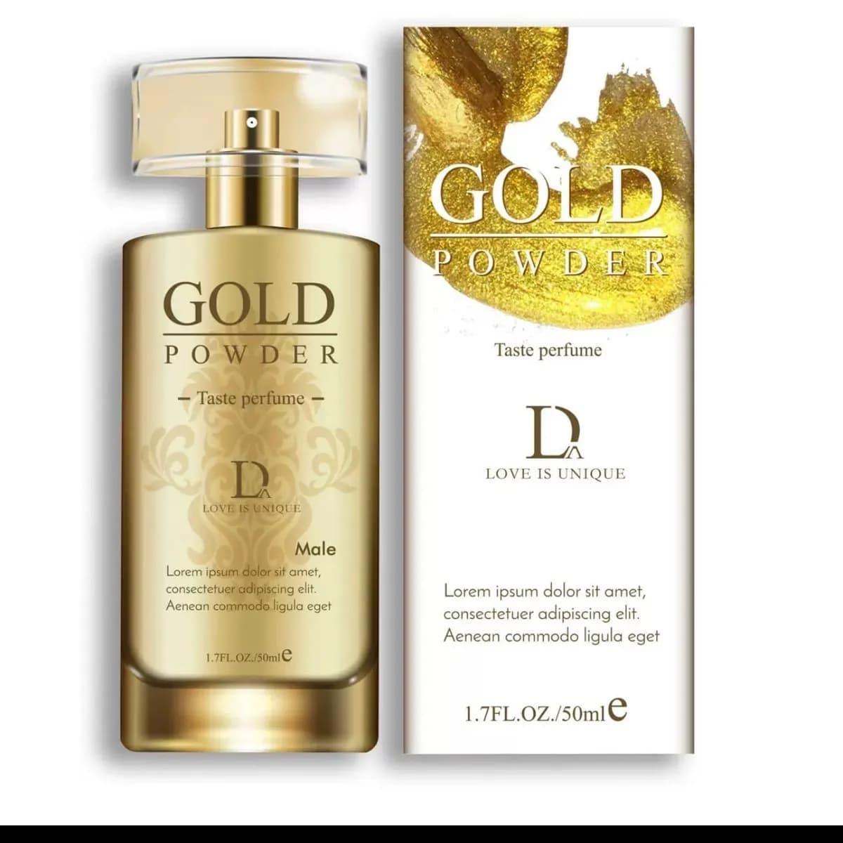 Gold Powder Perfume Męski 50ml - Elegancki Złoty Flakon