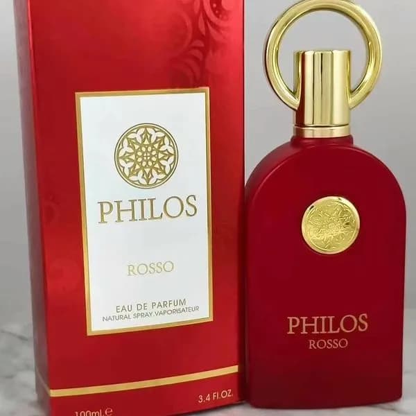 Woda perfumowana Philos Rosso 100ml - czerwony flakon, złoty korek