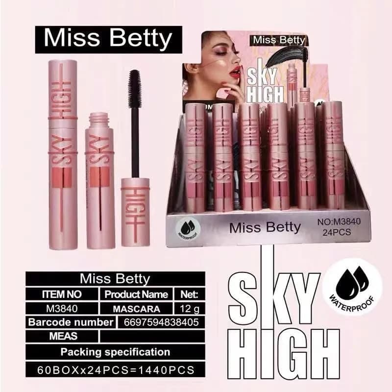 Maskara Sky High Miss Betty Wodoodporna 12g 24szt