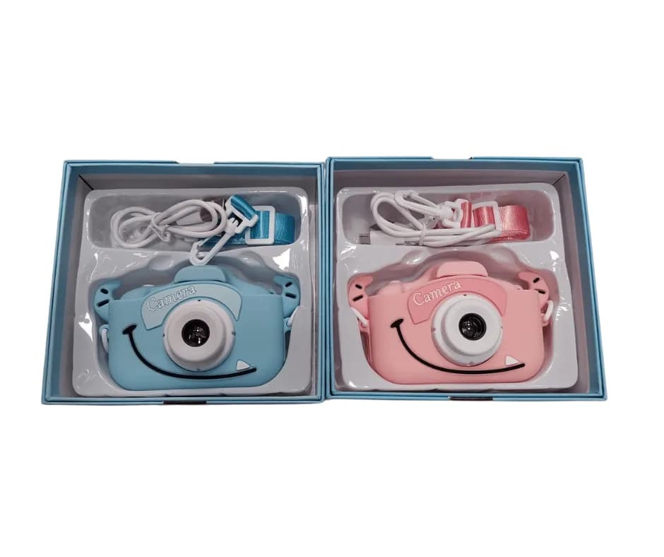 Zabawka Aparat dla Dzieci z Smyczą Uśmiechnięta Buźka Mix Kolorów