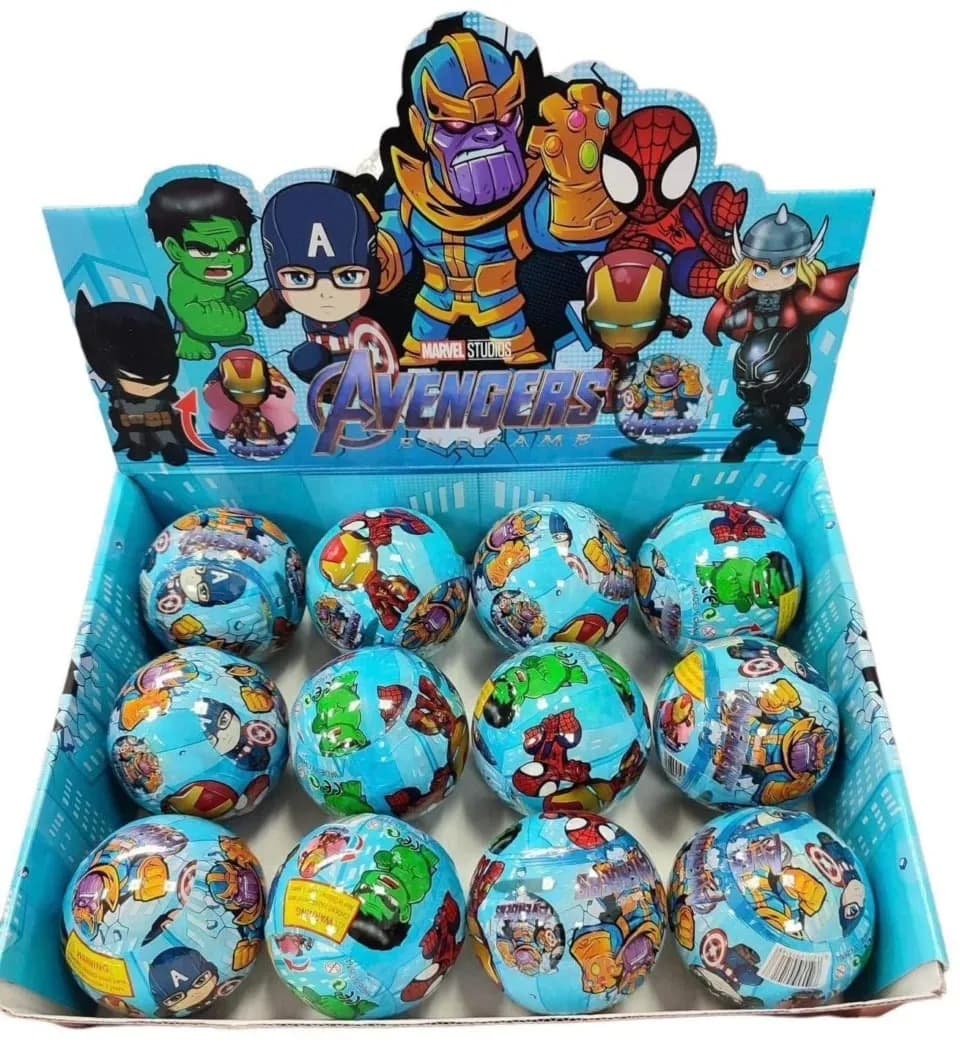 Kule Niespodzianki z Figurkami Avengers Marvel PK12235 Display 24szt