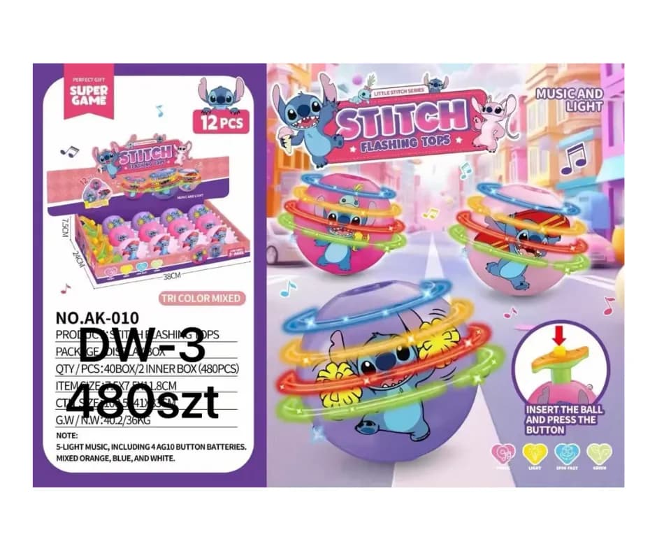 Zabawka Kula Figurki z Stitch