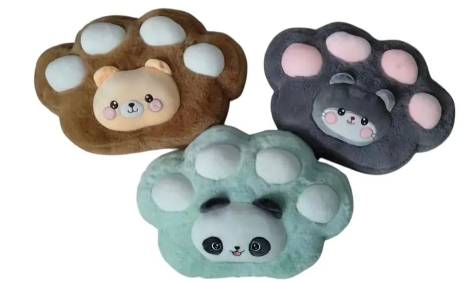 Maskotka pluszowa łapa miś panda kot - mix wzorów 6szt