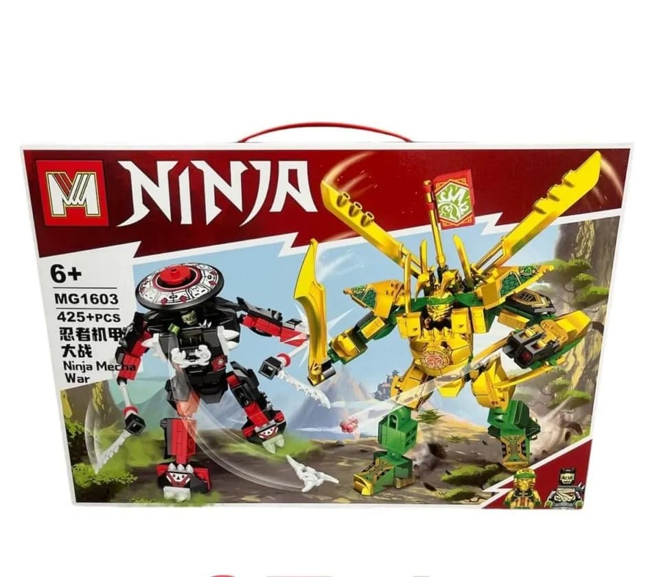Klocki Ninja Mecha War 425+ el. MG1603 - Dwa Roboty Bojowe