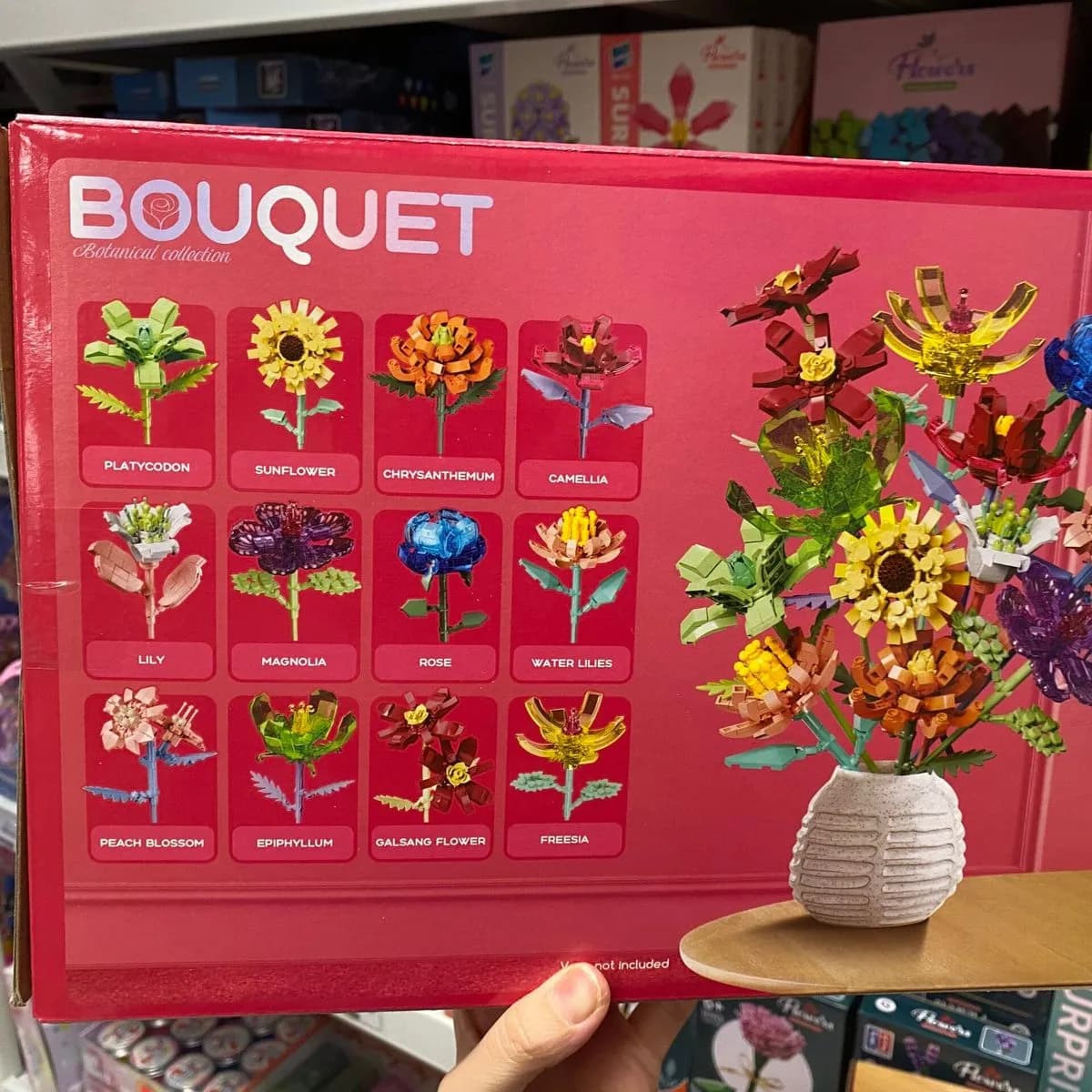 Klocki Konstrukcyjne Bukiet Kwiatów 1001 el. Botanical Collection