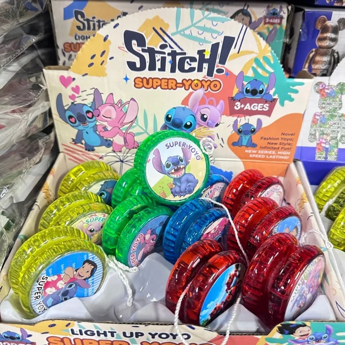 Yoyo Stitch Super Light Up, transparentne, mix kolorów, świecące