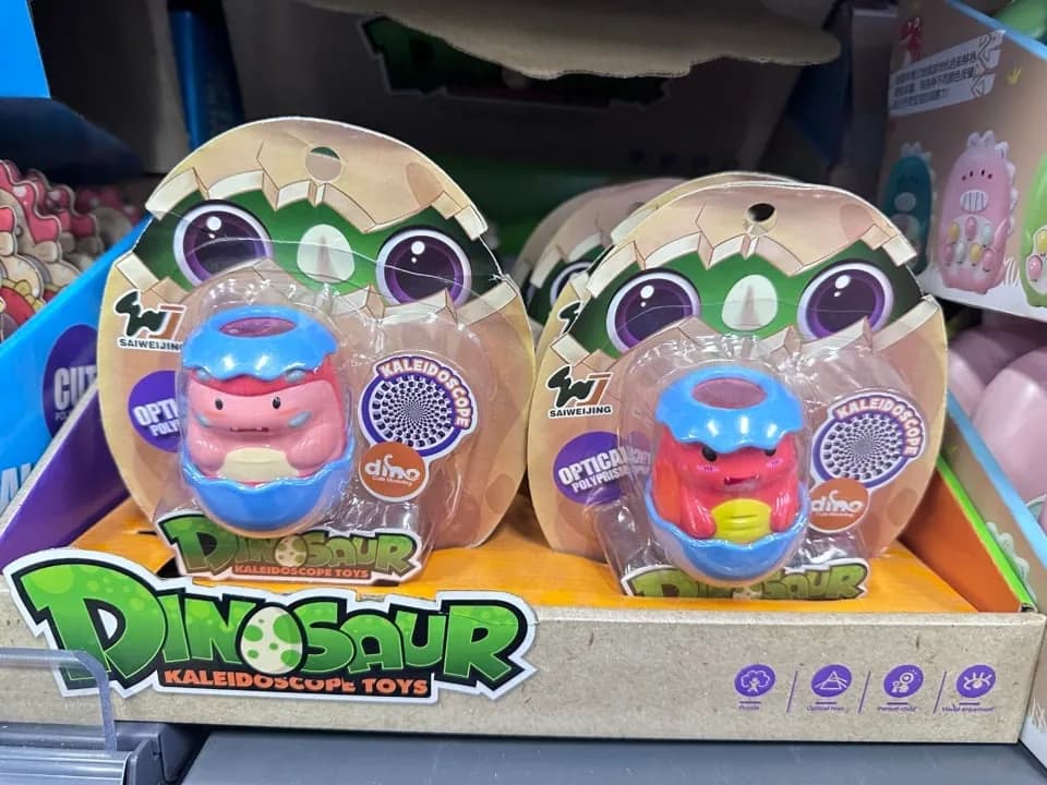 Kalejdoskop Dinozaur w jajku PK12502 - Zabawka Optyczna 12 szt.
