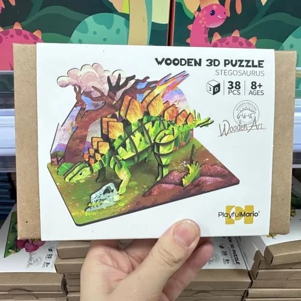 Zabawka Wooden 3D Puzzle 38PCS