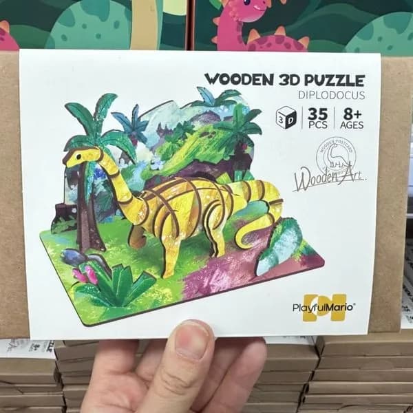 Zabawka Wooden 3D Puzzle 35PCS