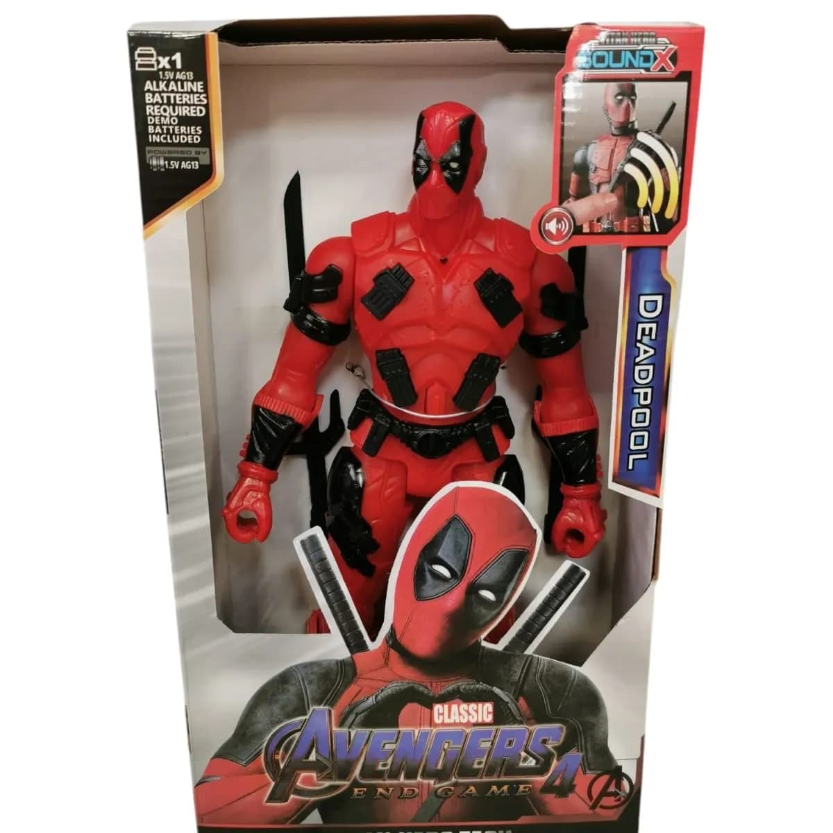 Figurka Deadpool Titan Hero Tech Avengers z dźwiękiem Sound X