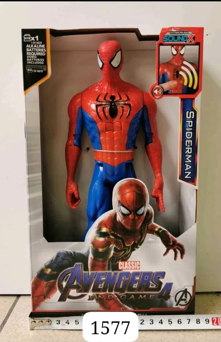 Figurka Spiderman z dźwiękiem, seria Avengers Endgame, SoundX