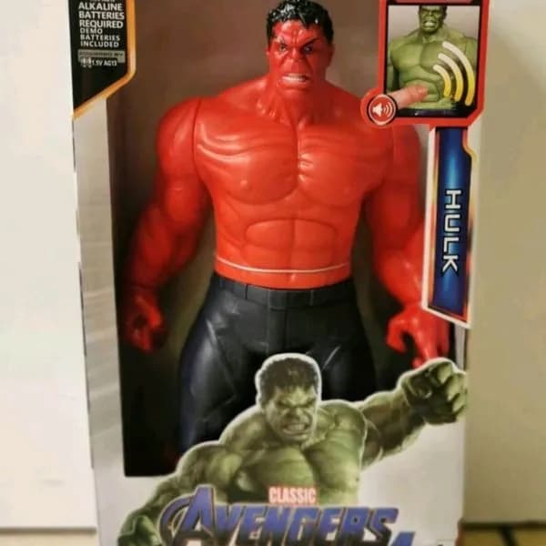 Figurka Akcji Czerwony Hulk Avengers z Dźwiękiem Sound FX
