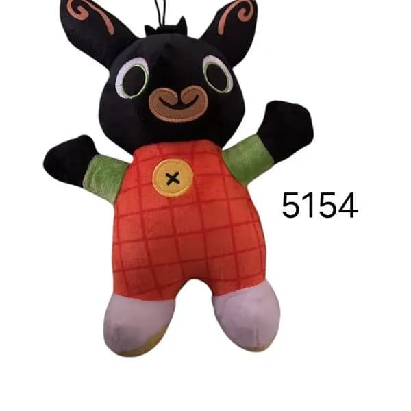 Maskotka Pluszowa Królik Bing 25cm w Czerwonych Ogrodniczkach