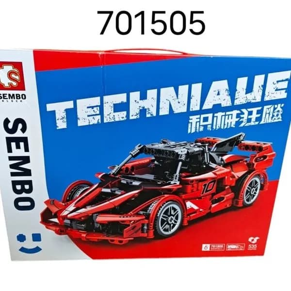 Klocki Sembo Technic Auto Wyścigowe 535 elementów, model 701505
