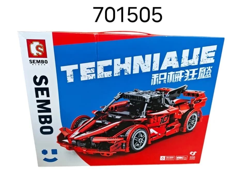 Klocki Sembo Technic Auto Wyścigowe 535 elementów, model 701505