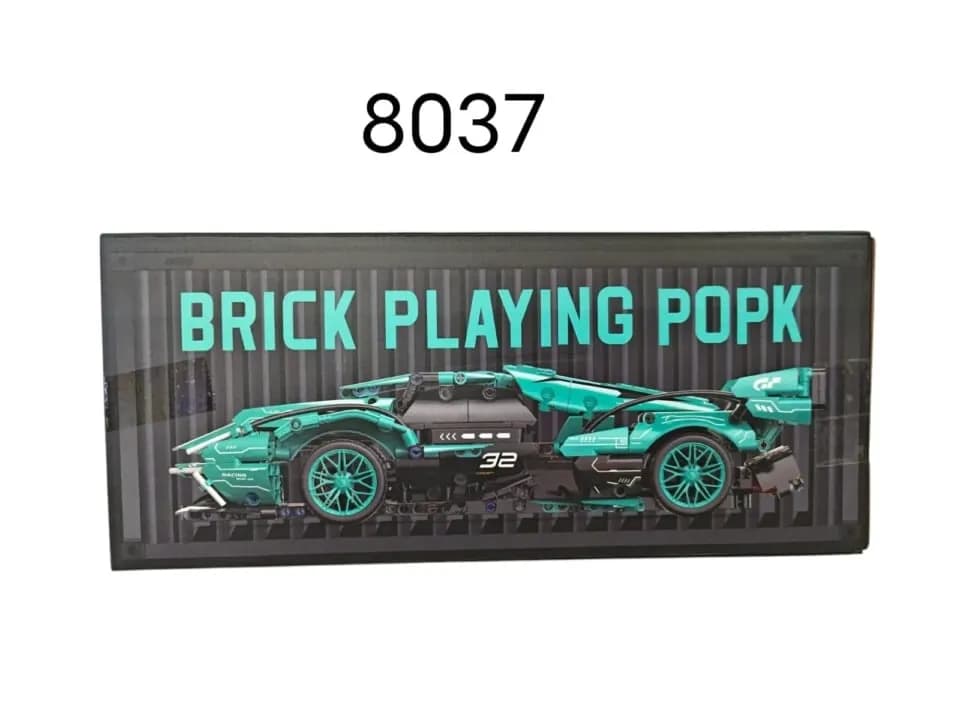 Klocki konstrukcyjne samochód wyścigowy Brick Playing Popk 8037