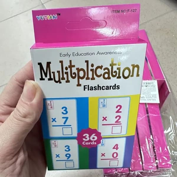 Fiszki do nauki mnożenia Yutian Multiplication Flashcards 36 szt.