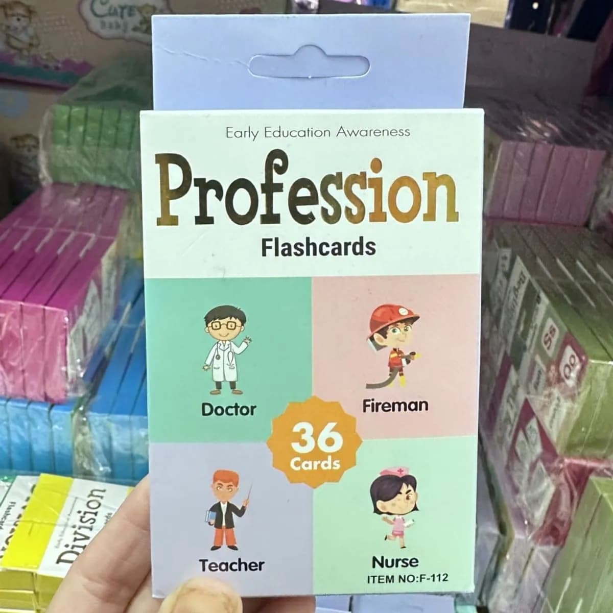 Profession Flashcards 36 kart edukacyjnych nauka zawodów F-112