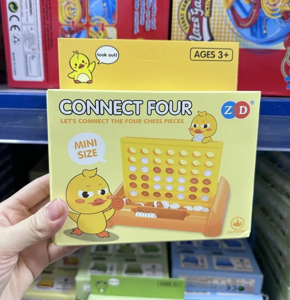 Gra zręcznościowa Connect Four Mini Size ZD kaczka 12szt