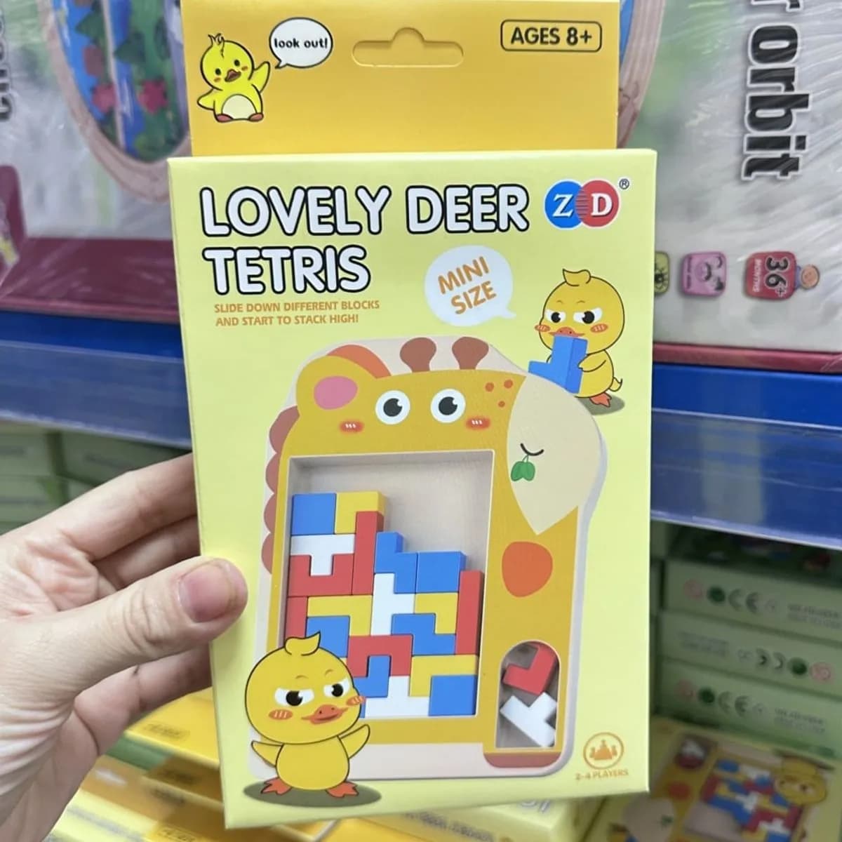 Drewniana Gra Krokodyl Tetris Mini Puzzle Edukacyjna ZD 8+