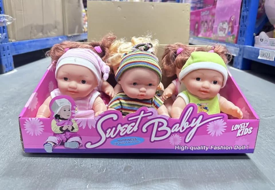 Zestaw 3 lalek Sweet Baby Lovely Kids - kolorowe fryzury